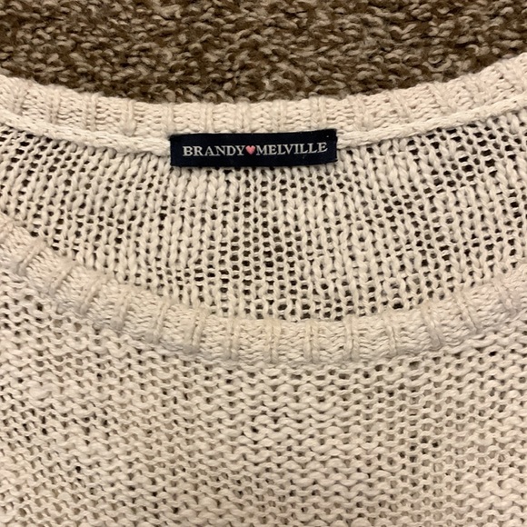 Brandy Melville Cream Sweater - Picture 2 of 3